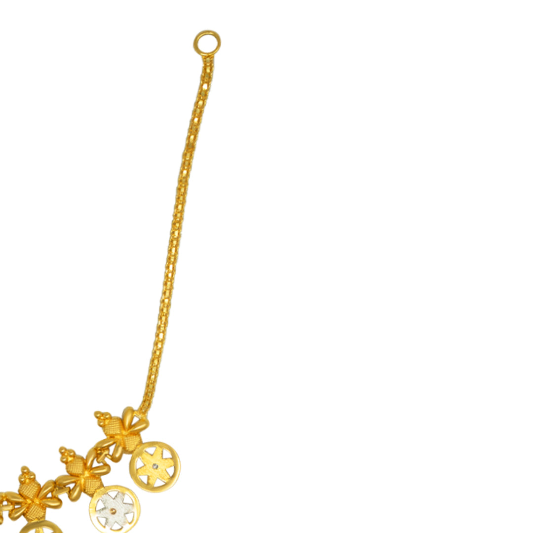 Floral Coin Rolex Necklace