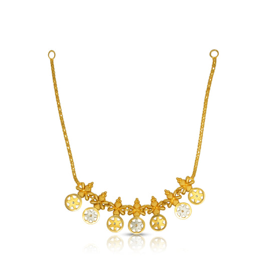 Floral Coin Rolex Necklace