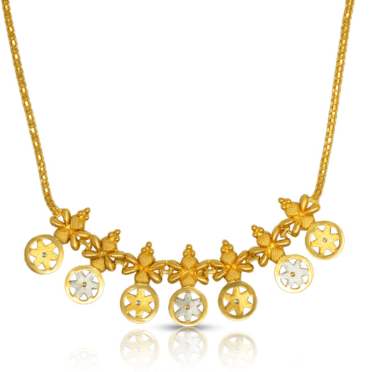 Floral Coin Rolex Necklace