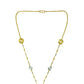 Triple floral Gold Necklace