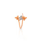 Butterfly Diamond Ring in Rose Gold – Elegant Open Design for Women