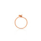 Butterfly Diamond Ring in Rose Gold – Elegant Open Design for Women