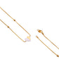 Gold Anklet for Women | Box Chain & Enamel Heart Design