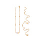 Gold Anklet for Women | Box Chain & Enamel Heart Design