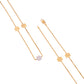22K Gold Floral Station Anklet for Women – Lightweight Daily Wear Design