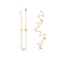 22K Gold Floral Station Anklet for Women – Lightweight Daily Wear Design