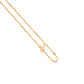 Singapore Collection: Gold 'A' Initial Necklace with Two-Tone Beads
