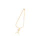 Lightweight Gold Necklace for Women | Heart Design with Drop Chains