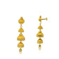 Traditional Triple Layer Gold Jhumka Earrings